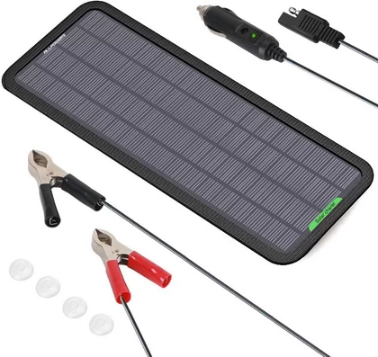 ALLPOWERS 18V 12V 5W Car Power Solar Panel Battery Charger Solar Car Battery Charger