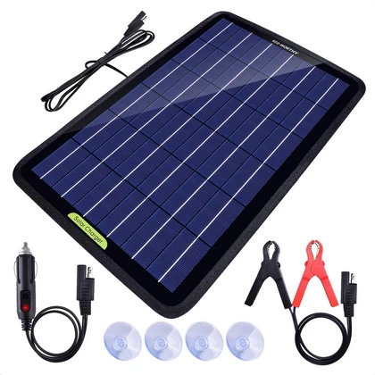 ECO-WORTHY 12 Volt 10 Watt Solar Car Battery Charger Solar Car Battery Charger
