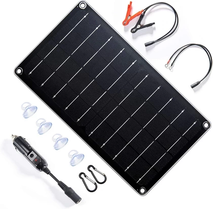 Topsolar 10 Watt 12 Volt Solar Trickle Charger Solar Car Battery Charger